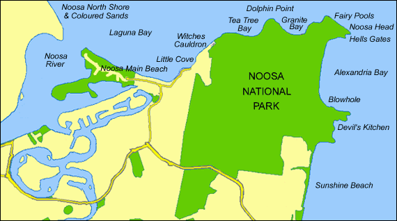 Plan du Noosa NP